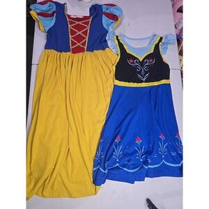 Disney Princess Girls Snow White Anna Cosplay Dress Size Large 10-12
